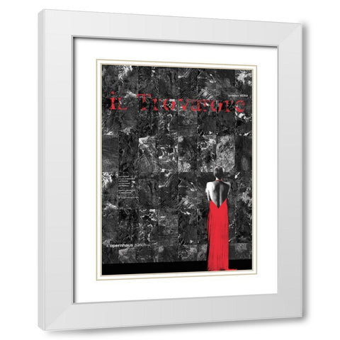 il Trovatore White Modern Wood Framed Art Print with Double Matting by Geissbuhler, K. Domenic