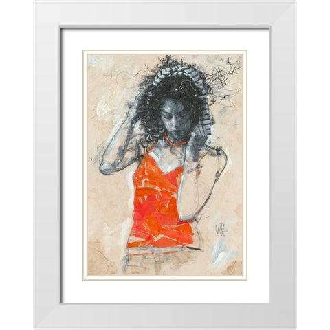 Making a Turban White Modern Wood Framed Art Print with Double Matting by Longo, Massimiliano