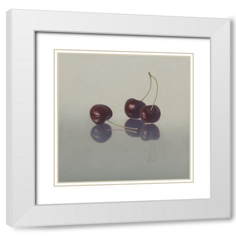 IIDK1263 White Modern Wood Framed Art Print with Double Matting by Delaer