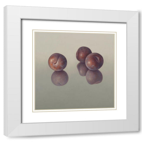 IIDKI1261 White Modern Wood Framed Art Print with Double Matting by Delaer