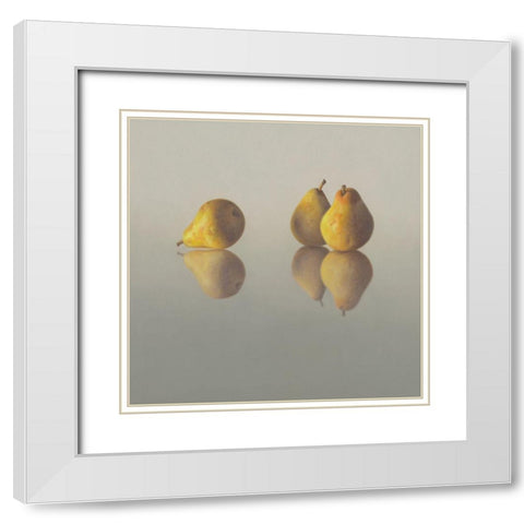 IIDK1259 White Modern Wood Framed Art Print with Double Matting by Delaer