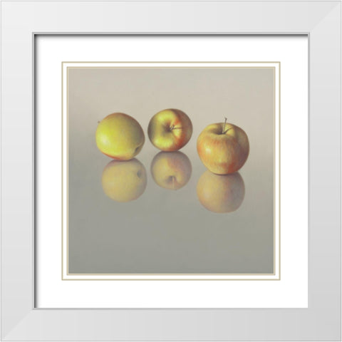 IIDK1258 White Modern Wood Framed Art Print with Double Matting by Delaer