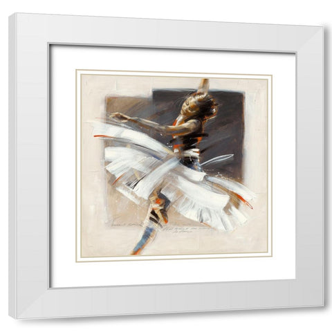 There s something in the Air White Modern Wood Framed Art Print with Double Matting by Meijering, Kitty