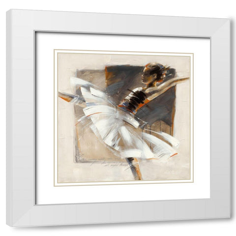 Come Away White Modern Wood Framed Art Print with Double Matting by Meijering, Kitty