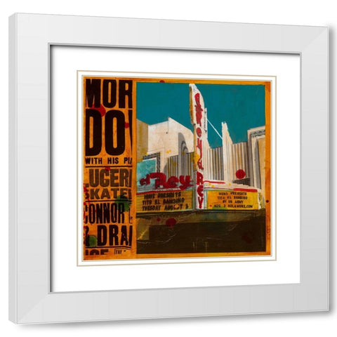 El Rey White Modern Wood Framed Art Print with Double Matting by Olukman, Ayline