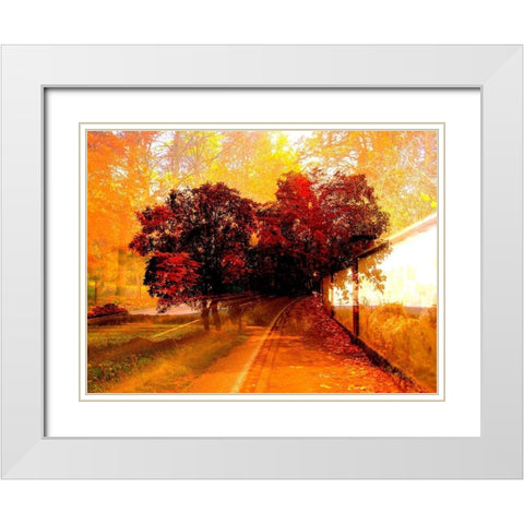 Sehendes Kind White Modern Wood Framed Art Print with Double Matting by Stadtmuller, Sylvia