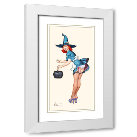 La potion White Modern Wood Framed Art Print with Double Matting by Hitte, Patrick