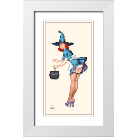 La potion White Modern Wood Framed Art Print with Double Matting by Hitte, Patrick