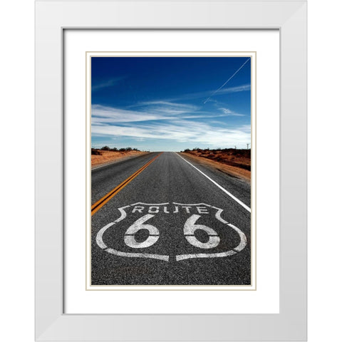 On the Road Again White Modern Wood Framed Art Print with Double Matting by Terrible, Aurelien