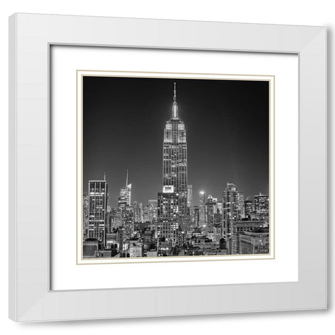 230 5th Avenue White Modern Wood Framed Art Print with Double Matting by Terrible, Aurelien