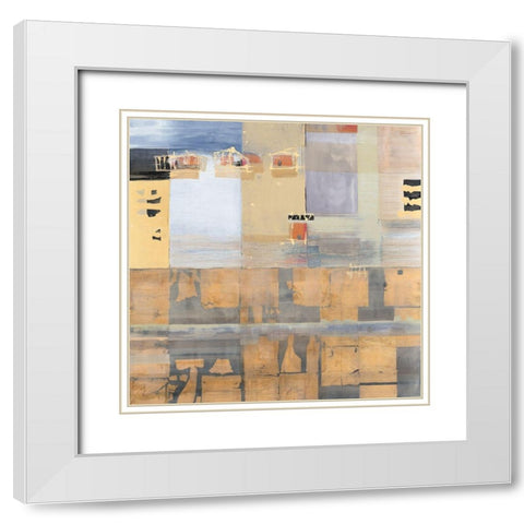 Under the Bordwalk White Modern Wood Framed Art Print with Double Matting by Richter-Armgart, Rose