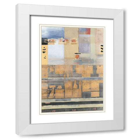 Under the Bordwalk White Modern Wood Framed Art Print with Double Matting by Richter-Armgart, Rose