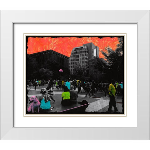 Dogy Style White Modern Wood Framed Art Print with Double Matting by Simonutti, Riccardo