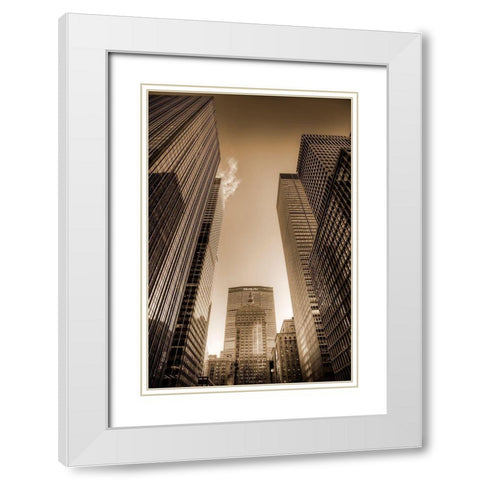 Sky Race White Modern Wood Framed Art Print with Double Matting by Terrible, Aurelien