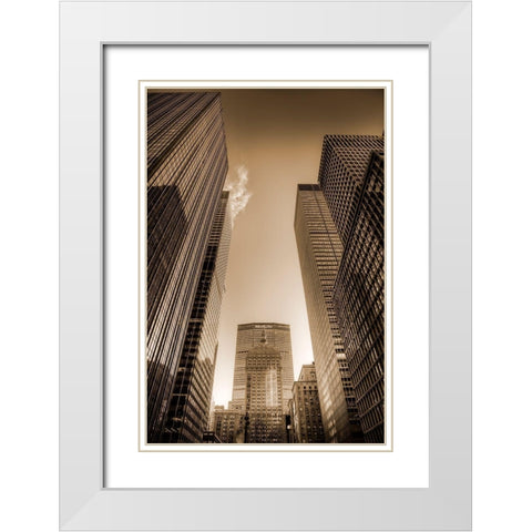 Sky Race White Modern Wood Framed Art Print with Double Matting by Terrible, Aurelien