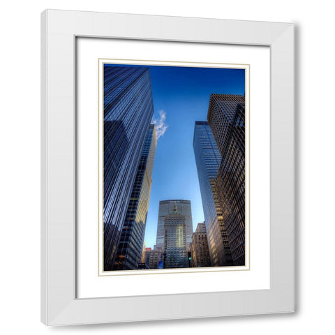 Sky Race (color) White Modern Wood Framed Art Print with Double Matting by Terrible, Aurelien