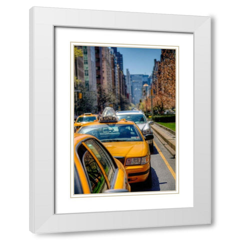 Spring Colors White Modern Wood Framed Art Print with Double Matting by Terrible, Aurelien