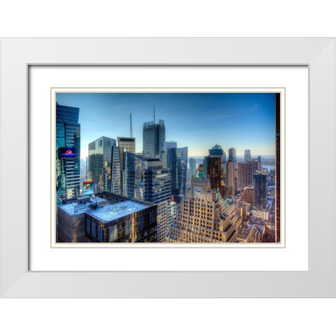 New Perspective White Modern Wood Framed Art Print with Double Matting by Terrible, Aurelien