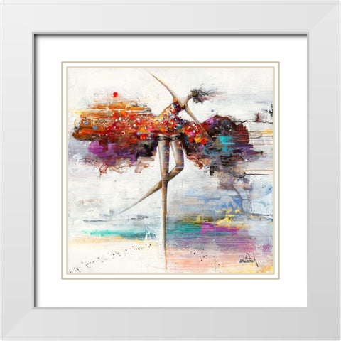 Pretty Woman White Modern Wood Framed Art Print with Double Matting by Cornee, Patrick