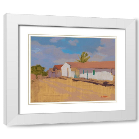 Rue de Tatajuba White Modern Wood Framed Art Print with Double Matting by Mazur-Devaux, Ewa