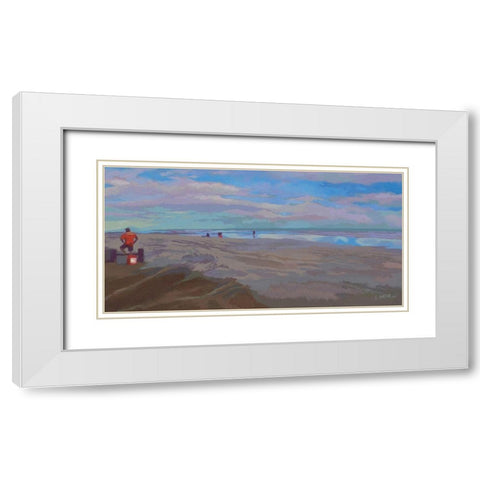 Plage de Tatajuba White Modern Wood Framed Art Print with Double Matting by Mazur-Devaux, Ewa