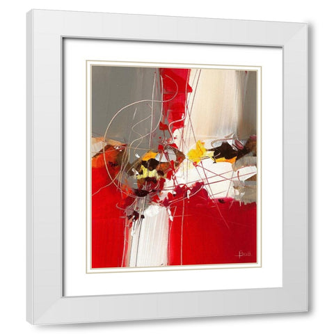 Passage White Modern Wood Framed Art Print with Double Matting by Ball, Veronique