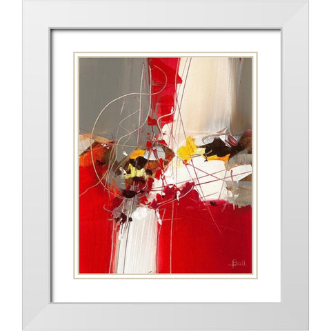 Passage White Modern Wood Framed Art Print with Double Matting by Ball, Veronique