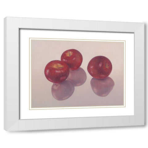 12DK1273 White Modern Wood Framed Art Print with Double Matting by Delaer