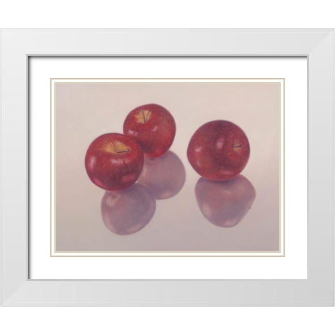 12DK1273 White Modern Wood Framed Art Print with Double Matting by Delaer