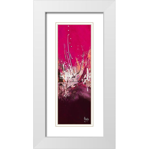 Espiegle White Modern Wood Framed Art Print with Double Matting by Jadis