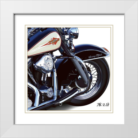 HD Detail White Modern Wood Framed Art Print with Double Matting by Strapelias - PR, Pierre