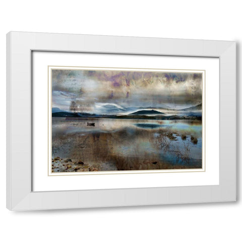 L ile noire White Modern Wood Framed Art Print with Double Matting by Le Visage, J-M