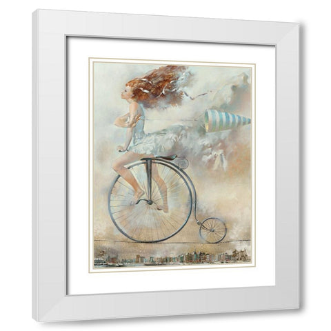 Vent White Modern Wood Framed Art Print with Double Matting by Tchoubakov, Oleg
