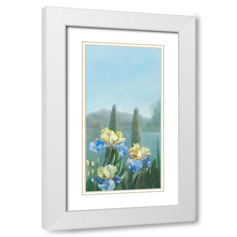 Isola Bella III White Modern Wood Framed Art Print with Double Matting by Vernageau, Sylvie