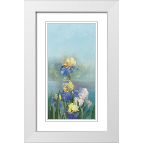 Isola Bella IV White Modern Wood Framed Art Print with Double Matting by Vernageau, Sylvie