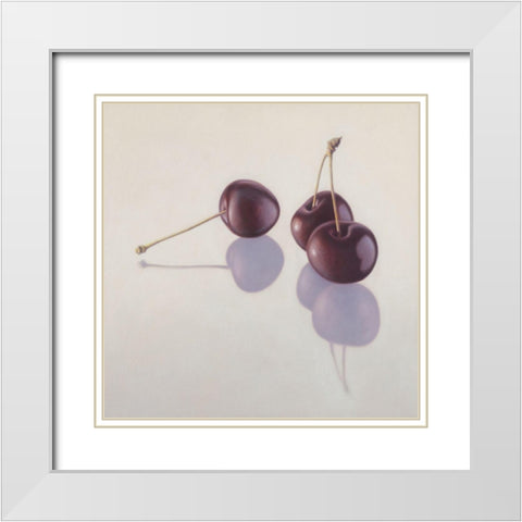 12DK1293 White Modern Wood Framed Art Print with Double Matting by Delaer