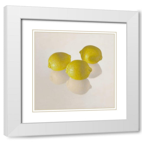 12DK1280 White Modern Wood Framed Art Print with Double Matting by Delaer