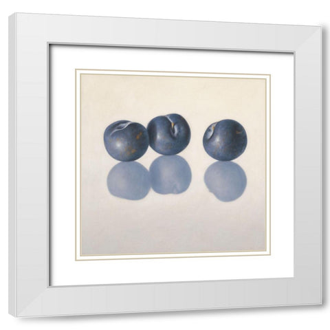 12DK1286 White Modern Wood Framed Art Print with Double Matting by Delaer