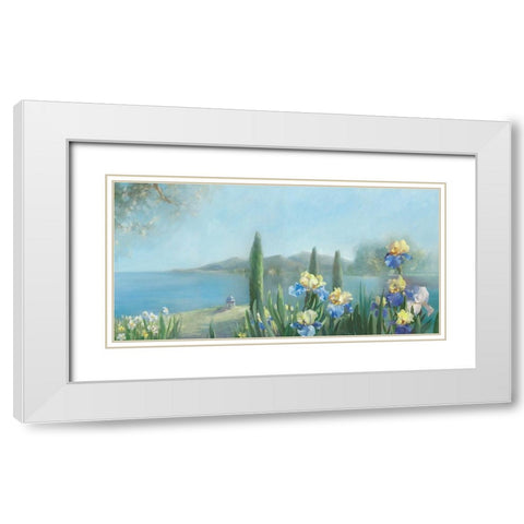 Isola Bella White Modern Wood Framed Art Print with Double Matting by Vernageau, Sylvie