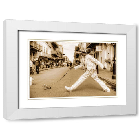 New Orlean s Show White Modern Wood Framed Art Print with Double Matting by Terrible, Aurelien