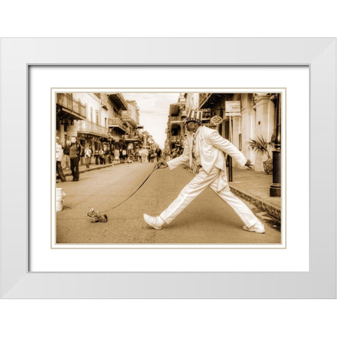 New Orlean s Show White Modern Wood Framed Art Print with Double Matting by Terrible, Aurelien