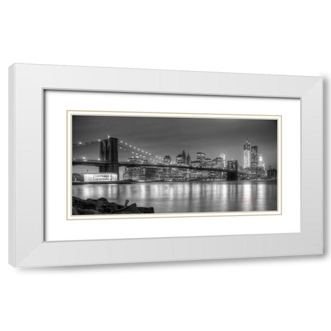 Fraternal Twins White Modern Wood Framed Art Print with Double Matting by Terrible, Aurelien
