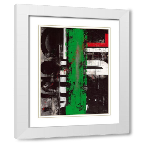 Globalidad White Modern Wood Framed Art Print with Double Matting by Becam, Carole
