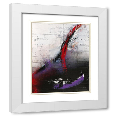 Intensement vivant White Modern Wood Framed Art Print with Double Matting by Becam, Carole