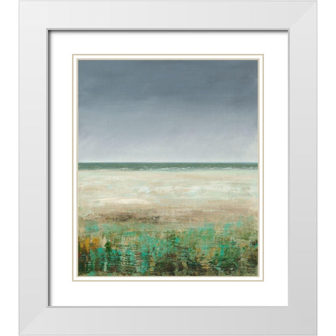 Wild Beach White Modern Wood Framed Art Print with Double Matting by Royer, Simon