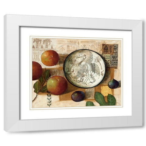 La Cigogne White Modern Wood Framed Art Print with Double Matting by Lionnet, Pascal