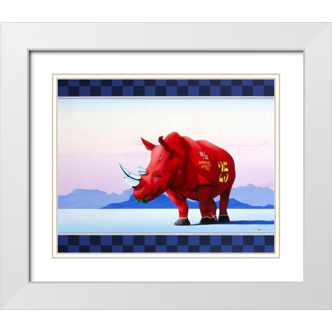 Bonneville Speed Week White Modern Wood Framed Art Print with Double Matting by Tempier, Guy