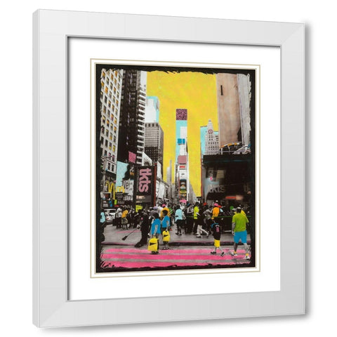 Scissors Sisters White Modern Wood Framed Art Print with Double Matting by Simonutti, Riccardo