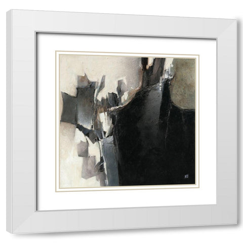 Clair obscur White Modern Wood Framed Art Print with Double Matting by Marchi