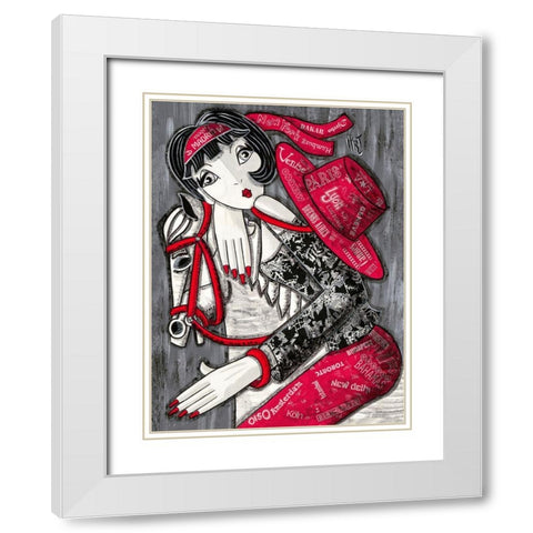 Je pars White Modern Wood Framed Art Print with Double Matting by MIROTA
